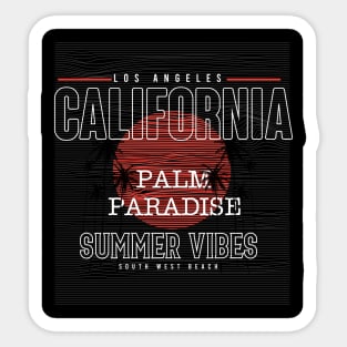 California Summer Vibes palm paradise Sticker